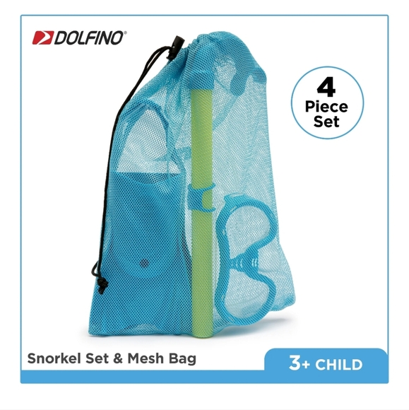 DOLFINO 4 pc child sized snorkel set - Picture 2 of 9
